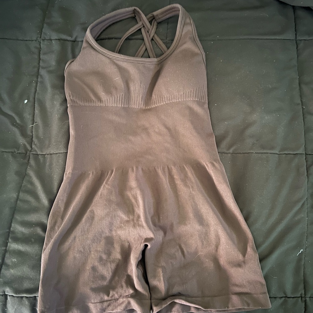Women's Brown workout one piece